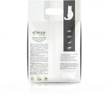 Наповнювач гігієнічний Essence для котячого туалету з тофу, гранула 1-4 мм, з вугіллям для екстра – поглинання запаху, 6л (4820261920048) Наповнювач гігієнічний Essence для котячого туалету з тофу, гранула 1-4 мм, з вугіллям для екстра – поглинання запаху, 6л (4820261920048) | Фото 3