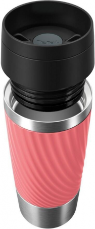 Термочашка Tefal Travel Mug Classic Twist, 360мл, нержавіюча сталь, кораловий (N2024410) | Фото 4