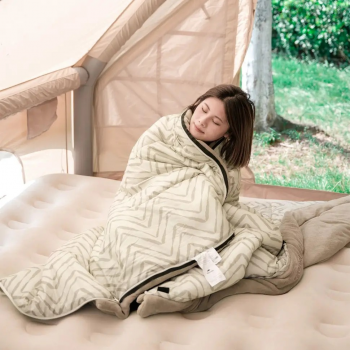 Купить спальный мешок Спальний мішок Naturehike DP200 CNK2300SD012 лівий, світло-зелений (6976023923579) | Фото 4