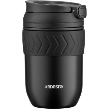 Термочашка ARDESTO Cosy 400 мл, чорна, нержавіюча сталь (AR2640BT) | Фото 1