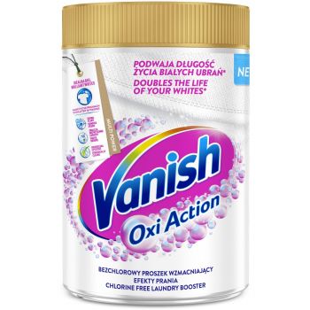 Купить пятновыводитель / отбеливатель Плямовивідник VANISH Oxi Action Multifunctional White для тканин порошкоподібний 625 г (5900627081756) | Фото 1