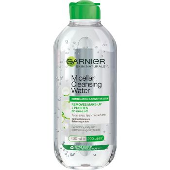 Міцелярна вода Garnier Skin Naturals для комбінованої та чутливої шкіри 400 мл (3600541595248) | Фото 1
