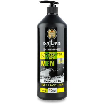 Гель для душу-шампунь Dalas 3в1 Total clean 1000г (4260637721280) Гель для душу-шампунь Dalas 3в1 Total clean 1000г (4260637721280) | Фото 1