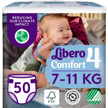 Підгузки LIBERO Comfort 4 (7-11 кг), 50 шт (7322541756844) | Фото 1