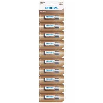 PHILIPS Entry Alkaline лужна AА лента 10 шт (LR6AL10S/10) | Фото 1