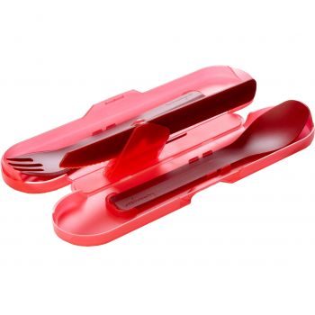 Набір приладів для їжі Humangear GoBites Trio red (022.0082) | Фото 1