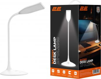Купить настольную лампу Лампа настільна з акумулятором 2E 7Вт 3000-5700K 2200мАг USB-A біла (2E-DL2240) | Фото 8