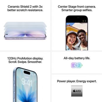 Смартфон APPLE iPhone 17 256GB Mist Blue (MG6L4AF/A) Смартфон APPLE iPhone 17 256GB Mist Blue (MG6L4AF/A) | Фото 6