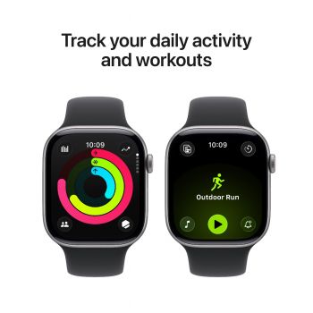 Смартгодинник APPLE Watch Series 11 GPS 42mm Space Grey Aluminium Case with Black Sport Band - S/M (MEQW4RK/A) Смартгодинник APPLE Watch Series 11 GPS 42mm Space Grey Aluminium Case with Black Sport Band - S/M (MEQW4RK/A) | Фото 4