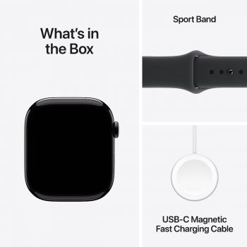 Смартгодинник APPLE Watch Series 11 GPS 46mm Jet Black Aluminium Case with Black Sport Band - S/M (MEUW4RK/A) Смартгодинник APPLE Watch Series 11 GPS 46mm Jet Black Aluminium Case with Black Sport Band - S/M (MEUW4RK/A) | Фото 6