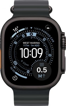 Смарт-годинник APPLE Watch Ultra 3 GPS + Cellular 49mm Black Titanium Case with Black Ocean Band Смарт-годинник APPLE Watch Ultra 3 GPS + Cellular 49mm Black Titanium Case with Black Ocean Band | Фото 2