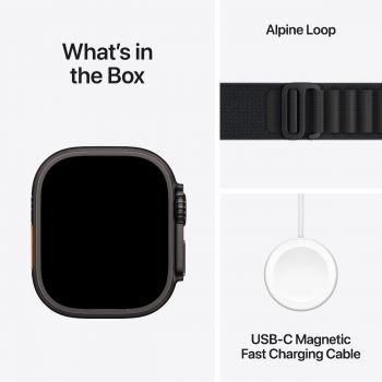 Смарт-годинник APPLE Watch Ultra 3 GPS + Cellular 49mm Black Titanium Case with Black Alpine Loop - Small Смарт-годинник APPLE Watch Ultra 3 GPS + Cellular 49mm Black Titanium Case with Black Alpine Loop - Small | Фото 8