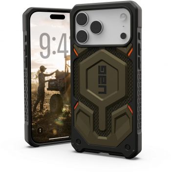 Чохол UAG для APPLE iPhone 17 Pro Max Monarch Pro Kevlar Element Green (11451411397B) | Фото 9