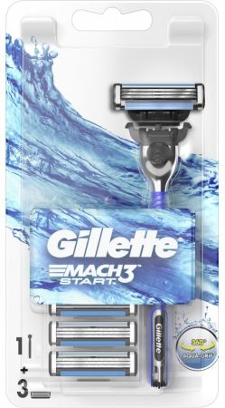 GILLETTE MACH3 Start з 1 змінною касетою+2 змінні касети для гоління (77020184640050) | Фото 4
