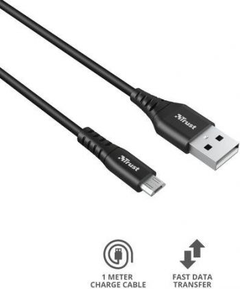 TRUST NDURA USB-A - microUSB, 1m, black (23567_TRUST) | Фото 3