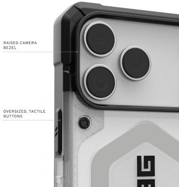 Чохол UAG для APPLE iPhone 17 Pro Max, Pathfinder Clear MagSafe, Ice/Silver (114552114333) | Фото 5
