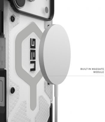 Чохол UAG для APPLE iPhone 17 Pro Max, Pathfinder Clear MagSafe, Ice/Silver (114552114333) | Фото 9