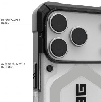 Чохол UAG для APPLE iPhone 17 Pro, Pathfinder Clear MagSafe, Ice/Silver (114551114333) Чохол UAG для APPLE iPhone 17 Pro, Pathfinder Clear MagSafe, Ice/Silver (114551114333) | Фото 6