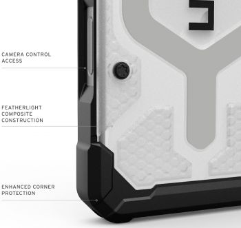 Чохол UAG для APPLE iPhone 17 Pro, Pathfinder Clear MagSafe, Ice/Silver (114551114333) Чохол UAG для APPLE iPhone 17 Pro, Pathfinder Clear MagSafe, Ice/Silver (114551114333) | Фото 8