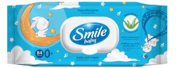 Серветки вологі SMILE baby Екстракт алое 84 шт (4823071646863) | Фото 1
