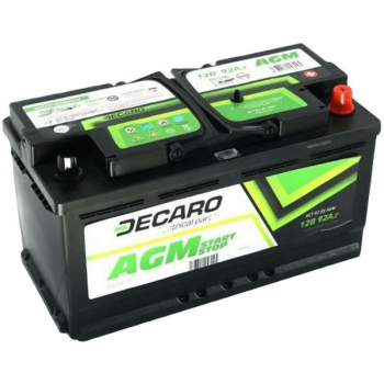 Акумулятор автомобільний Decaro AGM Start-Stop 92Ah-12v, R, EN850 (6СТ-92 (0) AGM) (52371424609) | Фото 1