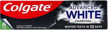 Купить зубную пасту и ополаскиватель Зубна паста COLGATE Advanced White Charcoal 75 мл (8718951253827) | Фото 3