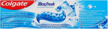 Купить зубную пасту и ополаскиватель Зубна паста COLGATE Max Fresh Refreshing Crystals 75 мл (8718951313255) | Фото 5