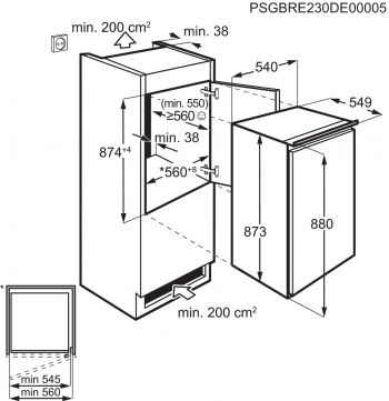 Вбудований холодильник ELECTROLUX LFB2AE88S1 Вбудований холодильник ELECTROLUX LFB2AE88S1 | Фото 2
