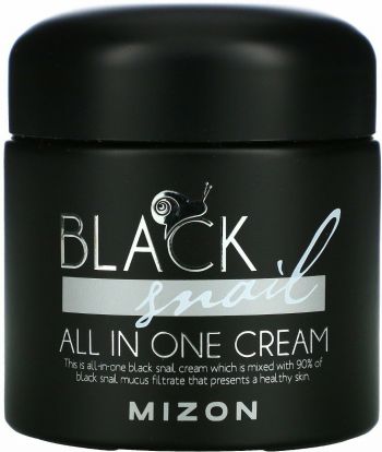 Крем Mizon Black Snail All In One Живильний з фільтратом муцина равлика 75 мл (8809663751753) | Фото 1