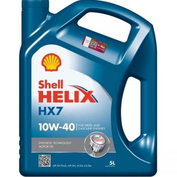 Олива моторна Shell Helix HX7 SAE 10W-40, 5л (41071352992) | Фото 1