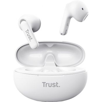 Навушники TWS TRUST Yavi Earphones BT 5.3, ENC, SBC, Mic White (25173_TRUST) | Фото 9