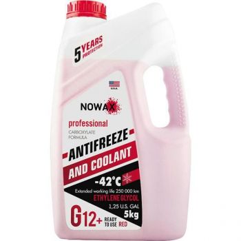 Антифриз Nowax G12+ Червоний 5кг (NX05001) | Фото 1