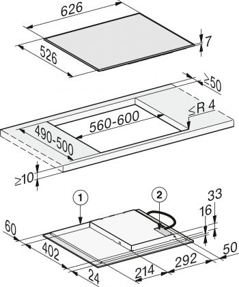 Варильна поверхня індукційна MIELE KM 7361 FR 26736110UA Варильна поверхня індукційна MIELE KM 7361 FR 26736110UA | Фото 5