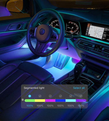 Набір розумного підсвічування для автомобіля Govee H7090 RGBIC Interior Car Lights, чорний Набір розумного підсвічування для автомобіля Govee H7090 RGBIC Interior Car Lights, чорний | Фото 4