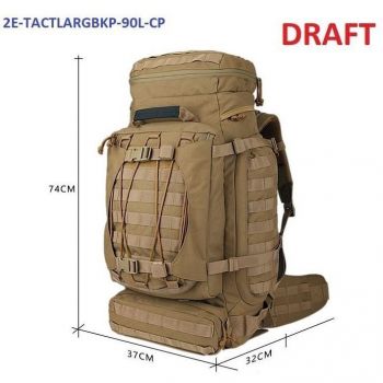 Тактичний рюкзак 90L, 2Е, LargeCap, Molle, камуфляж (2E-TACTLARGBKP-90L-CP) Тактичний рюкзак 90L, 2Е, LargeCap, Molle, камуфляж (2E-TACTLARGBKP-90L-CP) | Фото 2