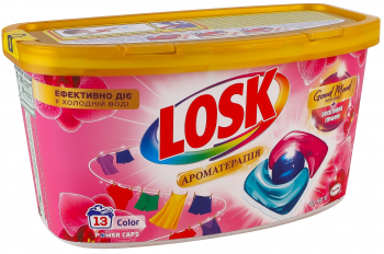 Капсули для прання Losk Power Caps Ароматерапія Ефірні олії та аромат Малазійська квітка 13 шт Капсули для прання Losk Power Caps Ароматерапія Ефірні олії та аромат Малазійська квітка 13 шт | Фото 2