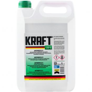 Антифриз Kraft G11 Green -35 (5л.) (зелений) (KF121) | Фото 1