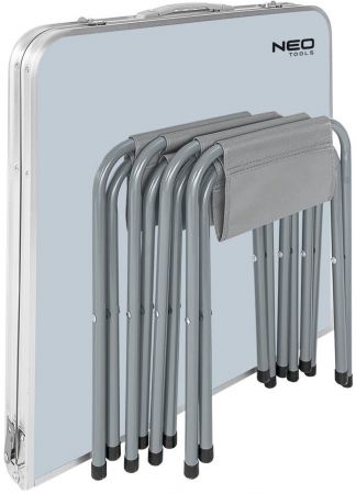 Набір стіл та стільці розкладні Neo Tools, стіл 120х60х54 (63-159) Набір стіл та стільці розкладні Neo Tools, стіл 120х60х54 (63-159) | Фото 4