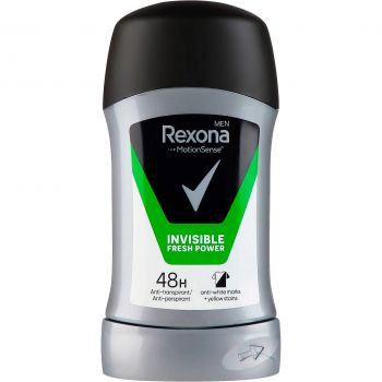 Купить дезодорант и антипреспирант Антиперспірант-стік Rexona Men Невидима свіжість 50мл (59085751) | Фото 1