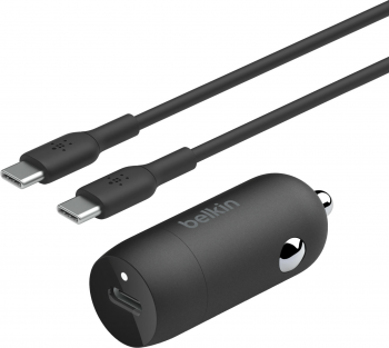 Зарядний пристрій Belkin 30Вт USB-C PD PPS, кабель USB-C – USB-C, 1м Black (CCA004BT1MBK-B6) | Фото 6