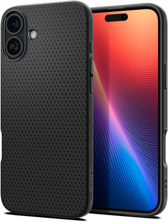 Чохол Spigen для APPLE iPhone 16 Plus, Liquid Air, Matte Black (ACS08066) Чохол Spigen для APPLE iPhone 16 Plus, Liquid Air, Matte Black (ACS08066) | Фото 3