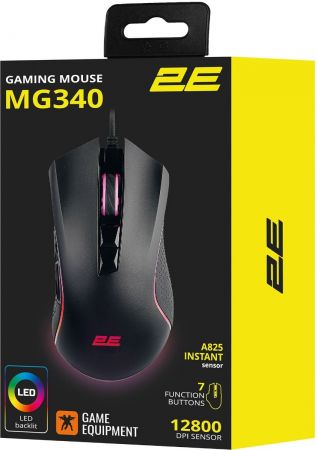 Купить мышь Ігрова миша 2E Gaming MG340 RGB USB Black (2E-MG340UB) | Фото 6
