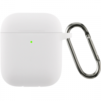 Чохол ArmorStandart Ultrathin Silicone Case With Hook для APPLE AirPods 2 White (ARM59695) | Фото 1