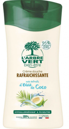 Крем-гель для душу L`Arbre Vert освіжаючий з екстрактом кокосової води 250мл (3450601032219) | Фото 1