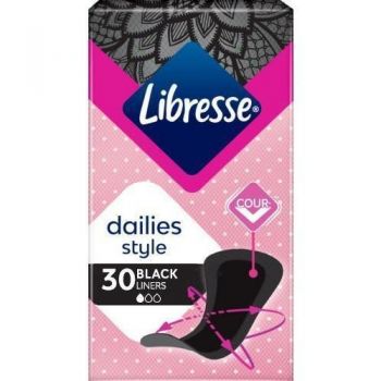 Щоденні гігієнічні прокладки LIBRESSE Daily Fresh Normal Black 30 шт. (7322540919516) | Фото 1