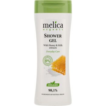 Гель для душу Melica Organic з медом та молоком 250 мл (4770416001132) | Фото 1