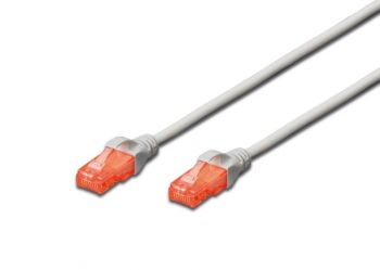 DIGITUS CAT 6 UTP, 1.5м, AWG 26/7, Cu, LSZH, серый (DK-1617-015) | Фото 1