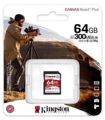Карта пам`яті KINGSTON 64GB SDXC C10 UHS-II U3 R300/W260MB/s (SDR2/64GB) | Фото 3