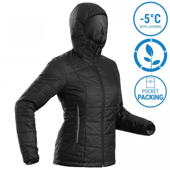 Куртка жіноча для гірського трекінгу до -5°C Forclaz MT100 8573844 M чорна (2920394_Forclaz) Куртка жіноча для гірського трекінгу до -5°C Forclaz MT100 8573844 M чорна (2920394_Forclaz) | Фото 1