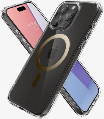 Чохол Spigen для APPLE iPhone 15 Pro Ultra Hybrid MagFit, Gold (ACS06718) Чохол Spigen для APPLE iPhone 15 Pro Ultra Hybrid MagFit, Gold (ACS06718) | Фото 4